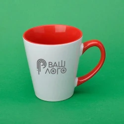 Чашка для сублімації Sublime Latte з лого кольорова всередені 330 мл